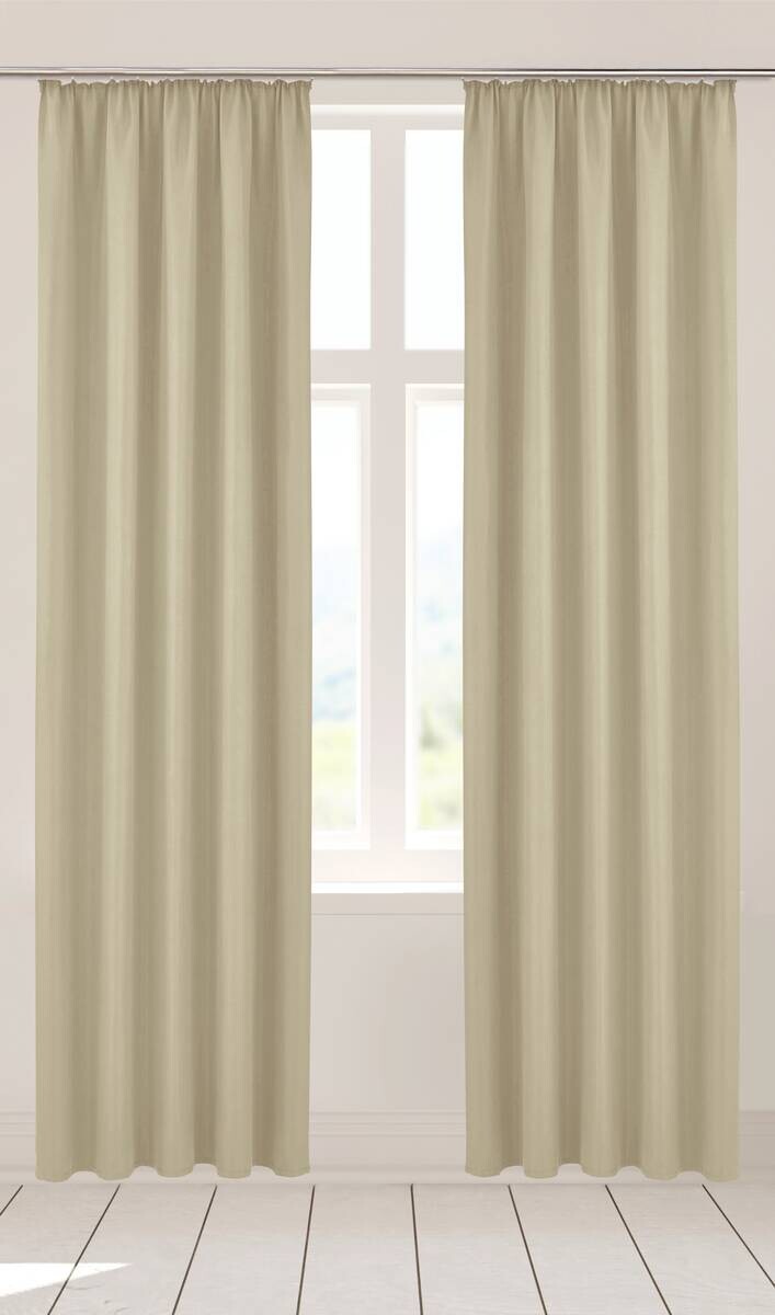 Verdunklungsvorhang Linus kitt B/L: ca. 140x245 cm