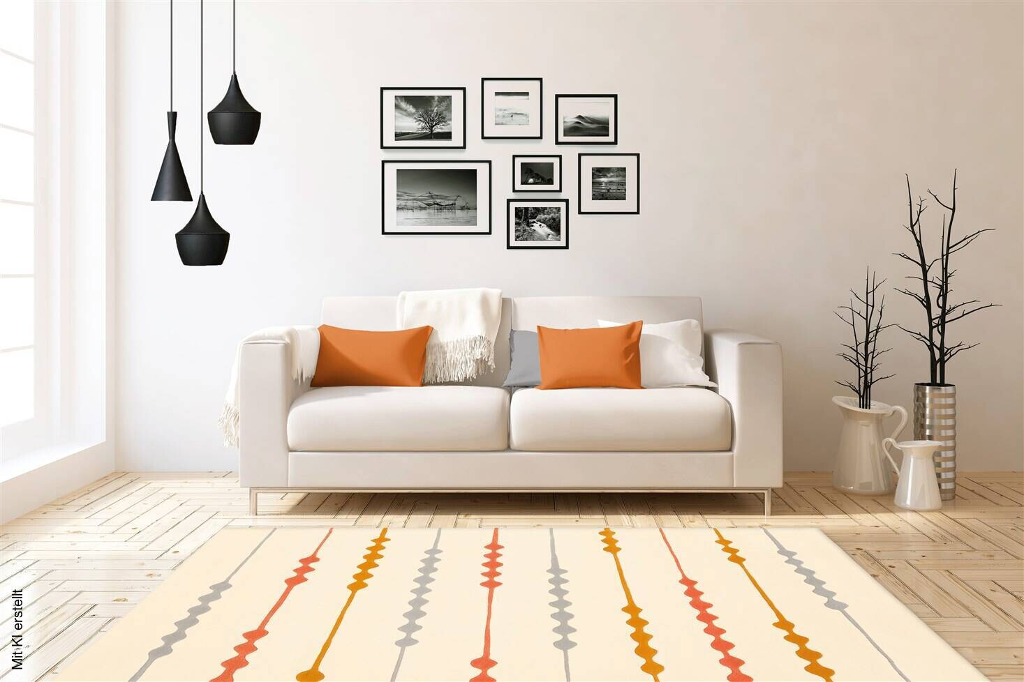 Arte Espina Kurzflorteppich Spirit 3083 orange B/L: ca. 170x240 cm