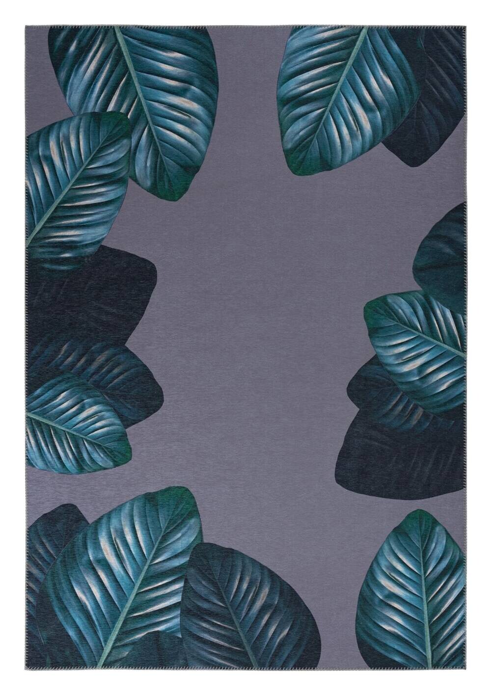 Kenda Sand Flachgewebeteppich Tropical 125 schwarz B/L: ca. 130x190 cm