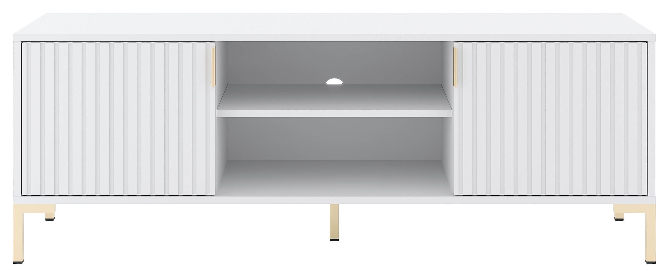 TV-Lowboard FLINN weiß matt B/H/T: ca. 140x50x40 cm