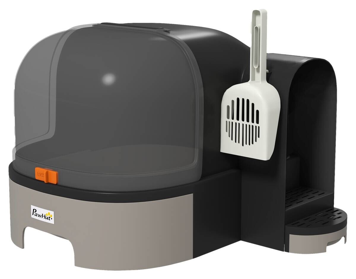 PawHut Katzen-Zubehör dunkelgrau Kunststoff B/H/L: ca. 60x52x42 cm