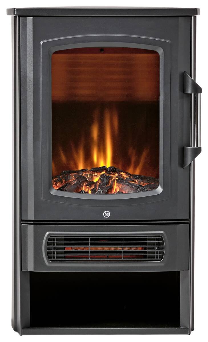 BHP Elektrischer-Kamin BG00595 schwarz Kunststoff Metall B/H/T: ca. 45x74x32 cm