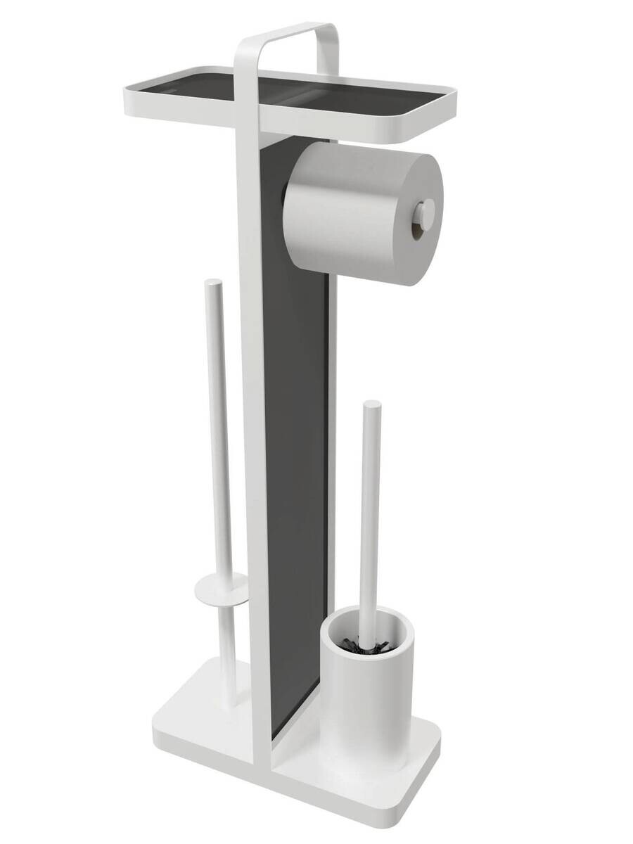 POCOline Stand-WC-Garnitur weiß Glas