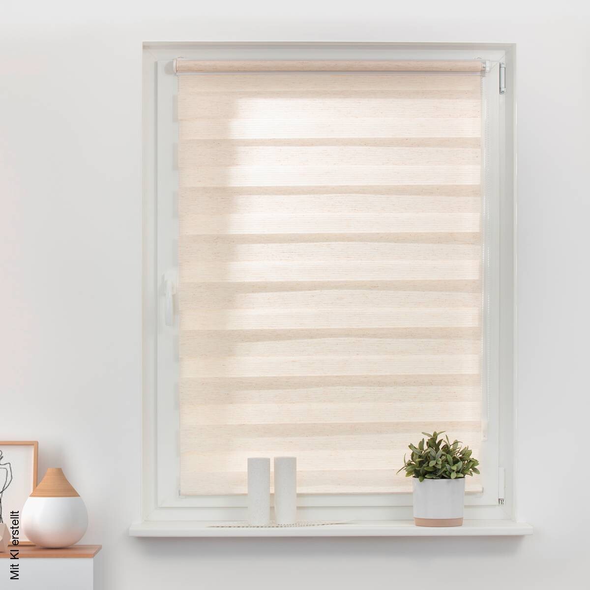 LICHTBLICK Doppelrollo Duo natur B/L: ca. 45x150 cm
