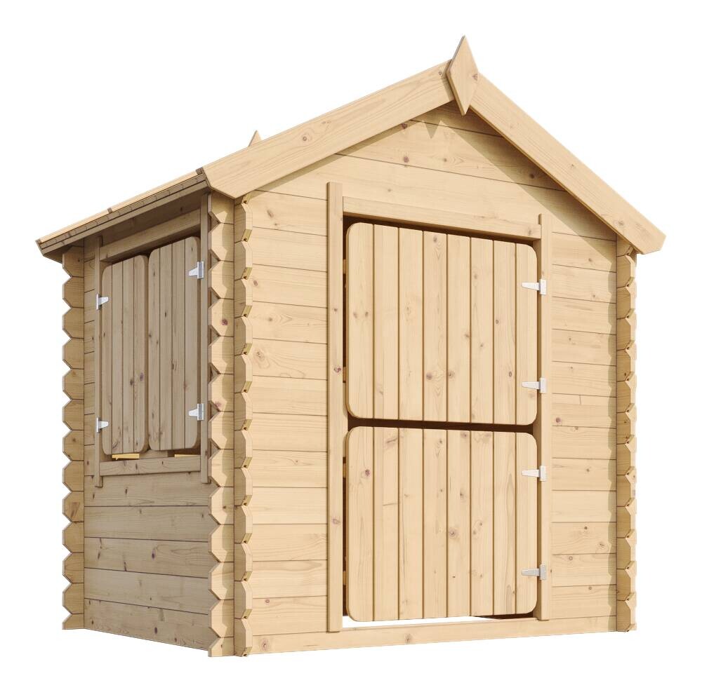 Timbela Kinderspielhaus M516 natur B/H/L: ca. 146x143x112 cm