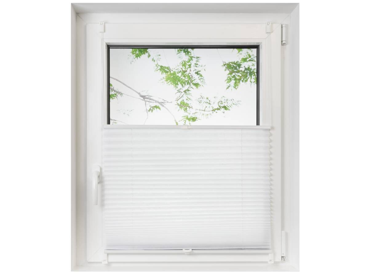 Spannplissee Non Woven weiß B/L: ca. 60x130 cm