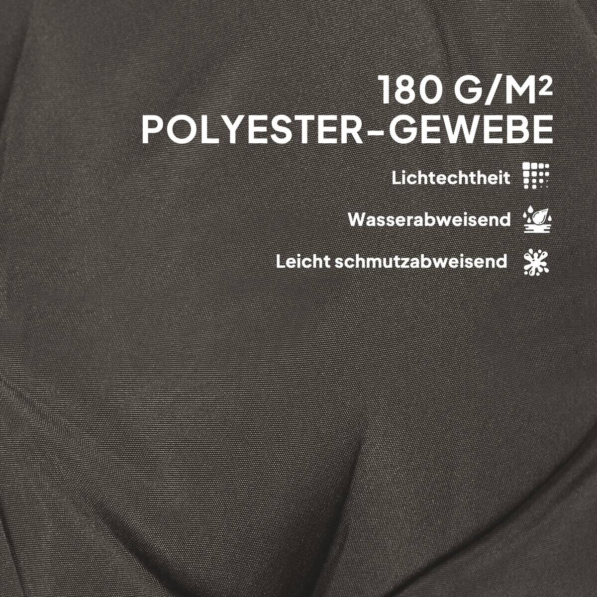 Outsunny Sitzkissen 4er Set dunkelgrau Polyester B/H/L: ca. 50x5x108 cm