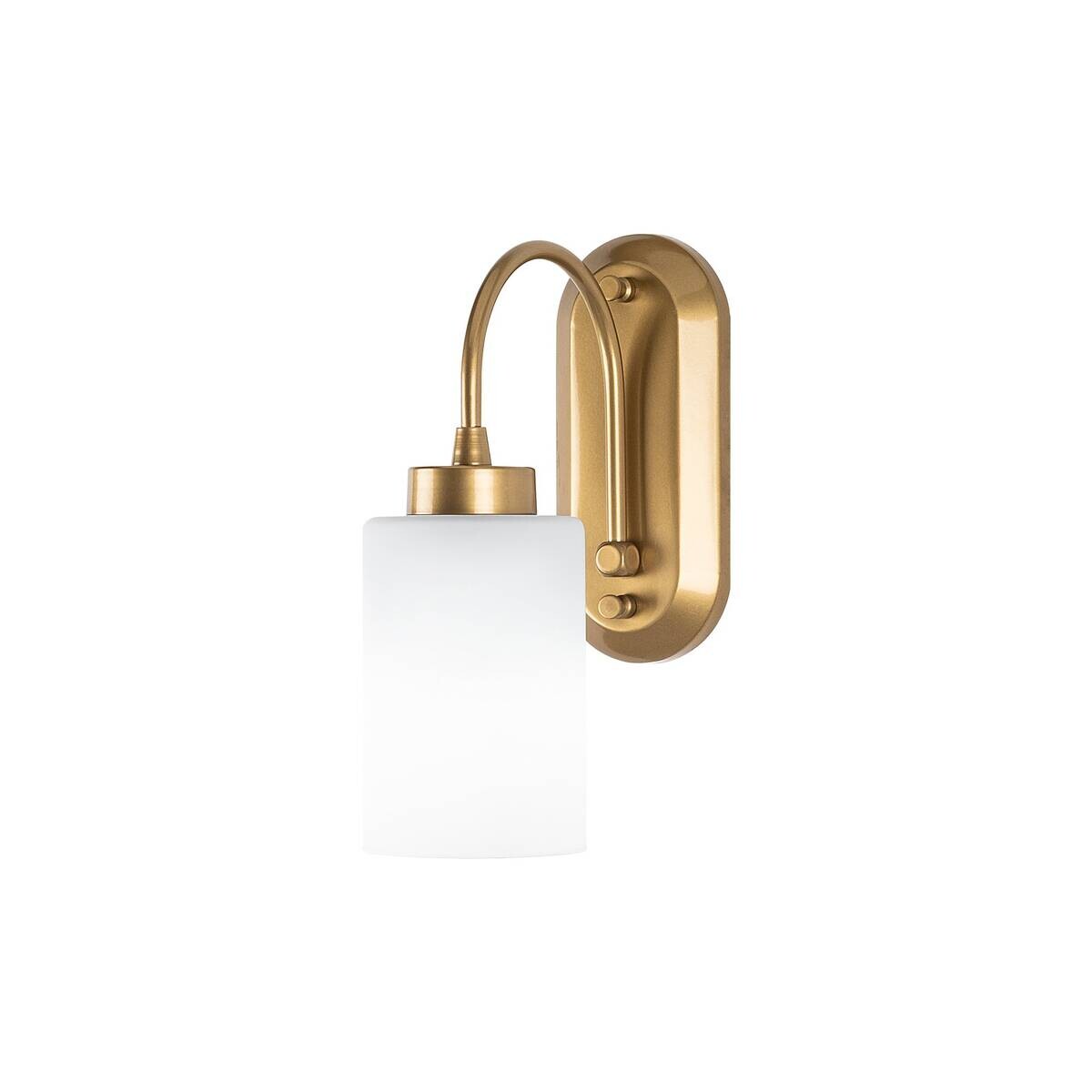 Opviq Wandleuchte gold Metall Glas B/H/L: ca. 21x28x10 cm E27 1 Brennstellen