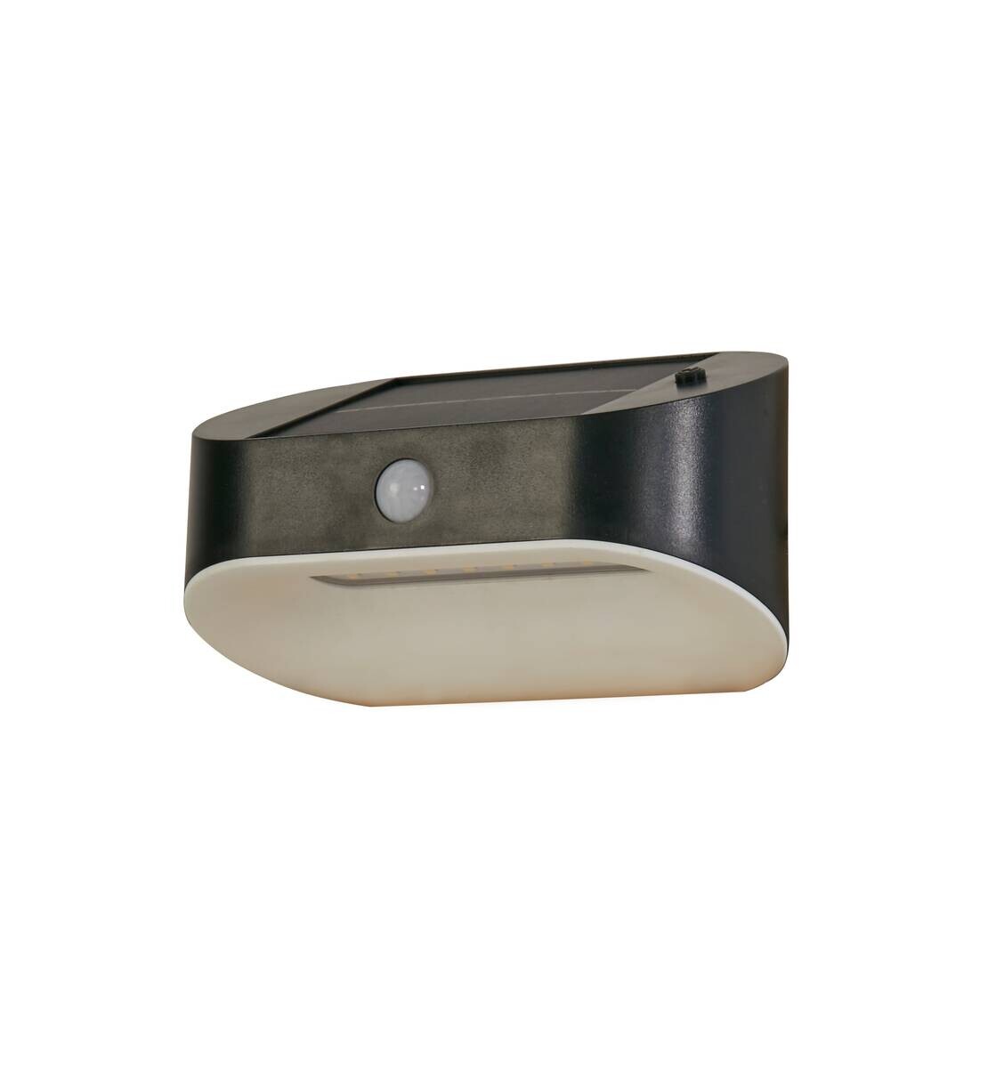 LED-Außenwandleuchte grau weiß B/H/T: ca. 17x9,5x9 cm