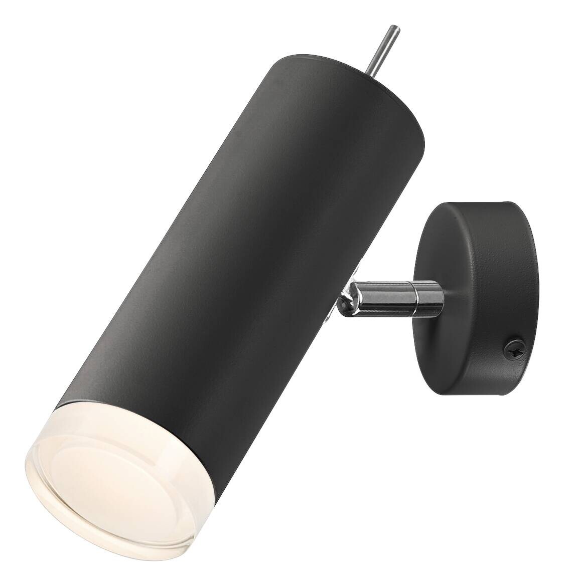 Lamkur Wandleuchte schwarz Acryl Aluminium Stahl B/H/L: ca. 20x14x30 cm E27 1 Brennstellen