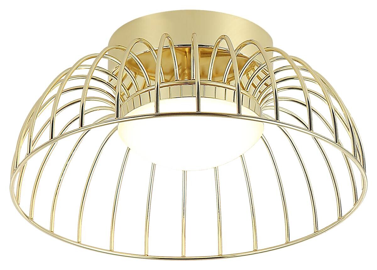 Lamkur Deckenleuchte gold Stahl B/H/L: ca. 27x27x17 cm