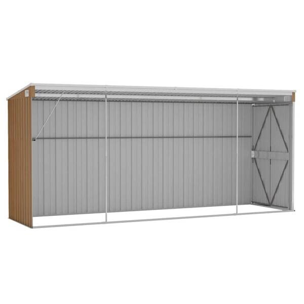 vidaXL Gartenhaus braun B/H/T: ca. 118x178x382 cm