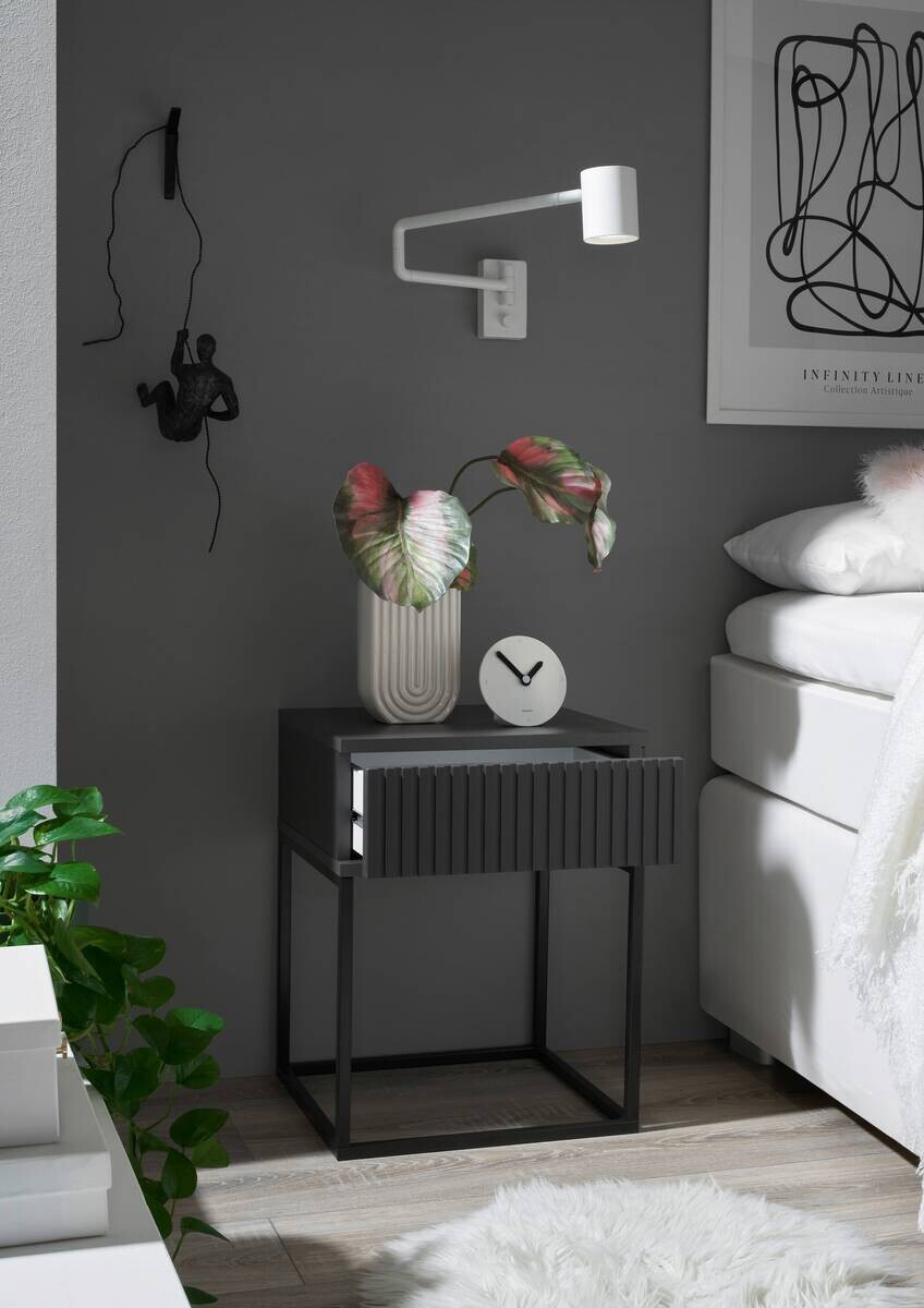 Nachtkonsole Marle Graphit B/H/T: ca. 40x52x39 cm