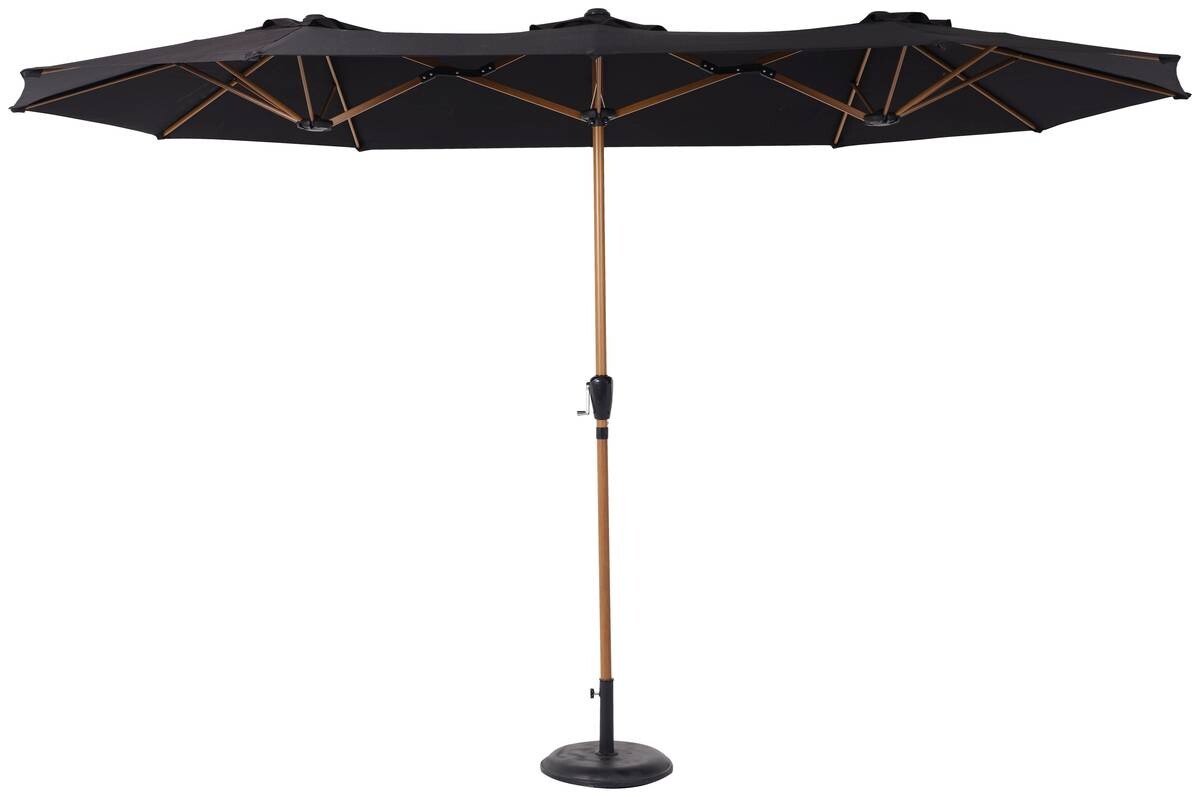 POCOline Sonnenschirm natur Stahl B/H/L: ca. 200x245x400 cm