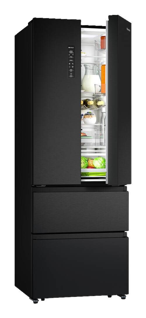 Hisense French-Door Kühl-/Gefrierkombination RF632N4AFC1 schwarz