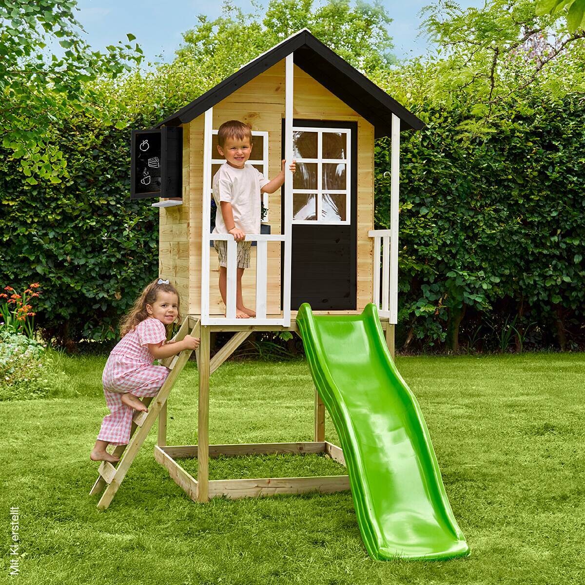 Zwerkules Spielhaus Holli weiß B/H/L: ca. 148x224x270 cm