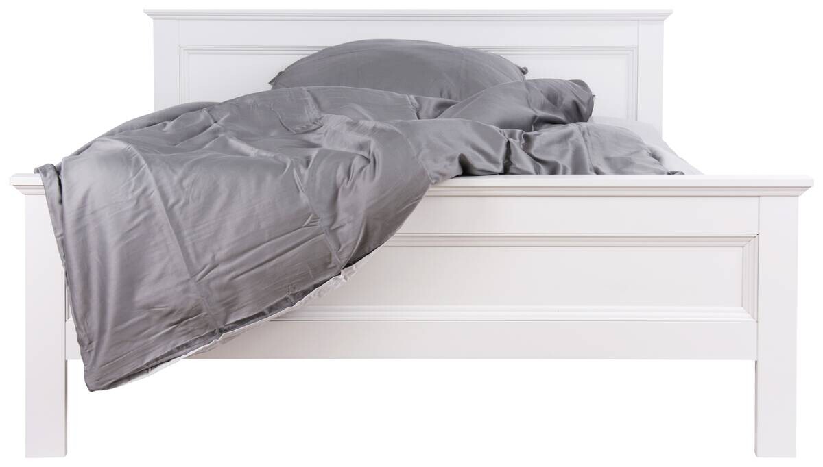 Bett Landwood weiß B/H/T: ca. 147x80x209 cm Liegefläche B/L: ca. 140x200 cm