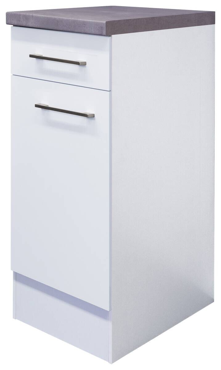 Unterschrank Vita weiß matt B/H/T: ca. 30x86x60 cm
