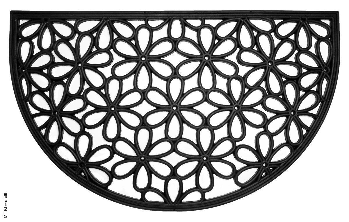 Fußmatte Relief schwarz B/L: ca. 45x75 cm