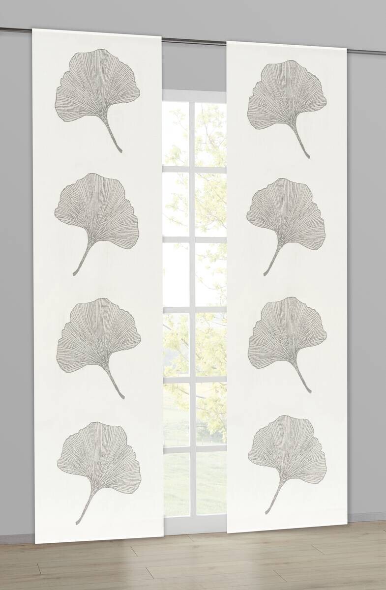 Schiebevorhang Nika offwhite B/L: ca. 60x245 cm