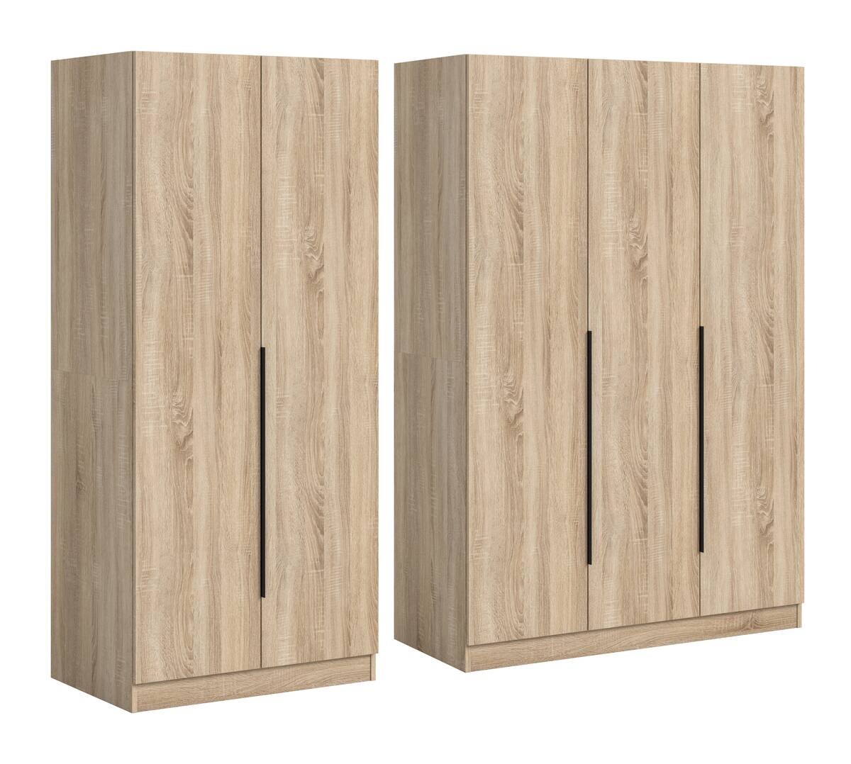 Kleiderschrank KOPENHAGEN Eiche Sonoma Nachbildung B/H/T: ca. 200x181x52 cm