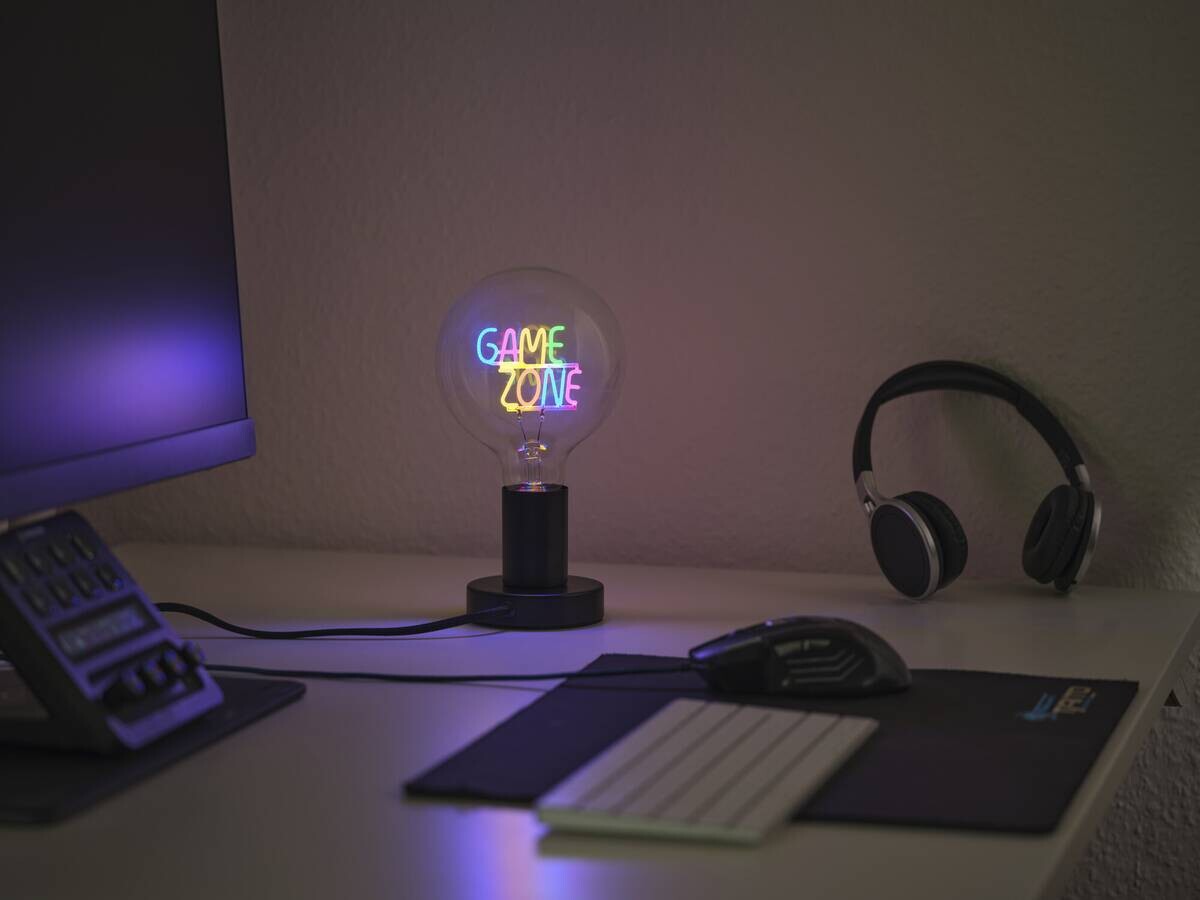 OSRAM LED-Tischleuchte Lettertable Metall B/H/L: ca. 12,5x23x12,5 cm E27