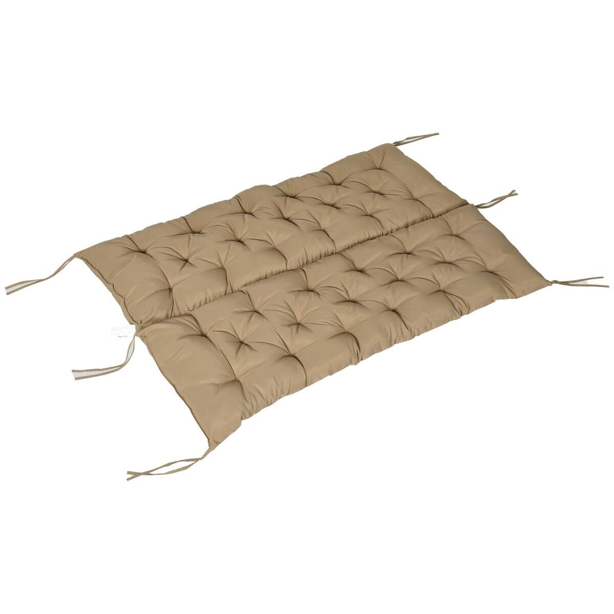 Outsunny Bankauflage khaki Schaumstoff B/H/L: ca. 98x8x150 cm