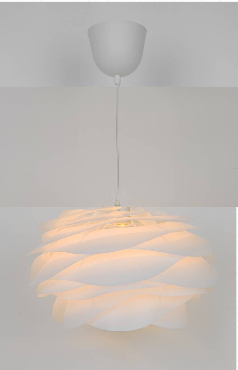 POCOline Pendelleuchte Elisa weiß Kunststoff H/D: ca. 120x40 cm E27 1 Brennstellen