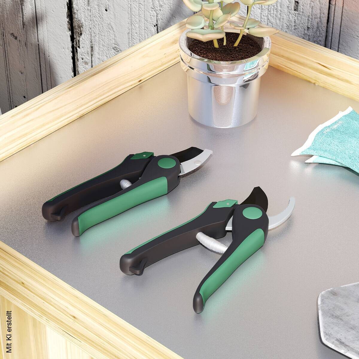 Outsunny Gartenwerkzeug Set grün Kunststoff B/H/L: ca. 6x2x21 cm