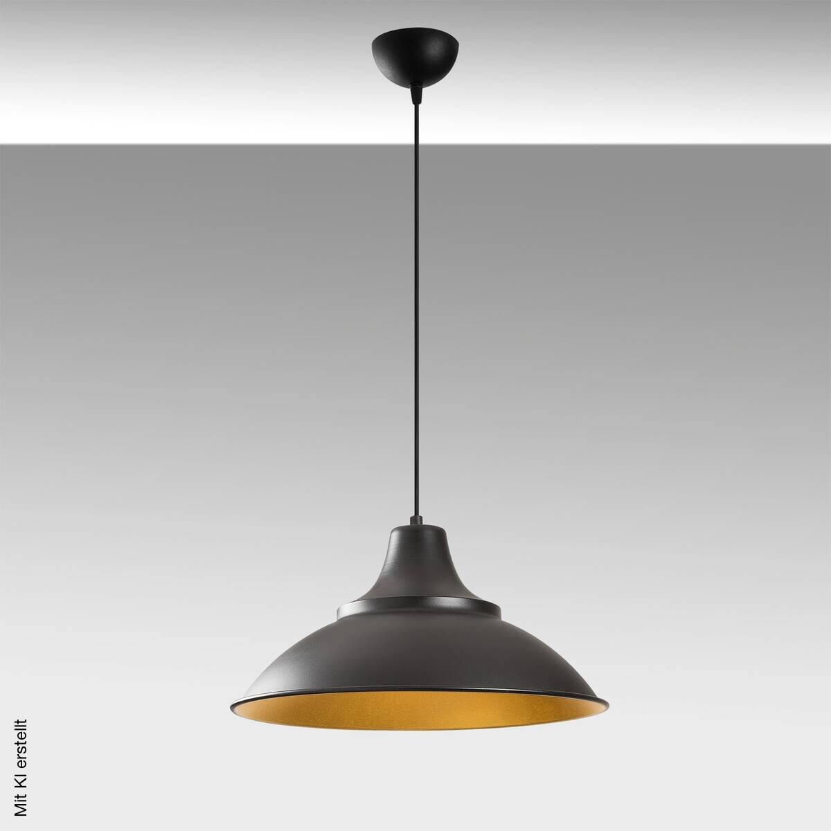 Opviq Pendelleuchte Saglam-3732 gold schwarz B/H/T/L/D: ca. 44x121x44x44x44 cm E27 1 Brennstellen