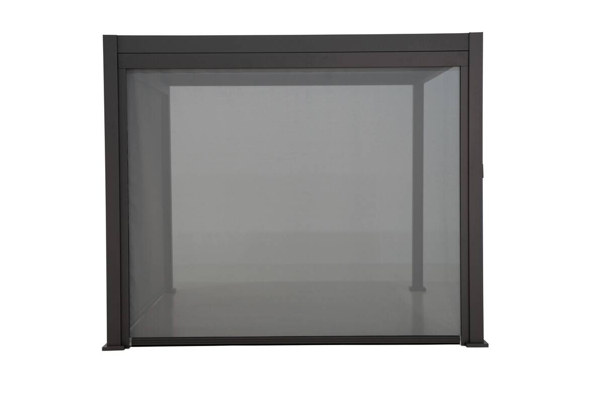 Mirador Sonnenrollo für Pergola Classic und Deluxe anthrazit Aluminium B/H/L: ca. 279,1x236,5x7 cm