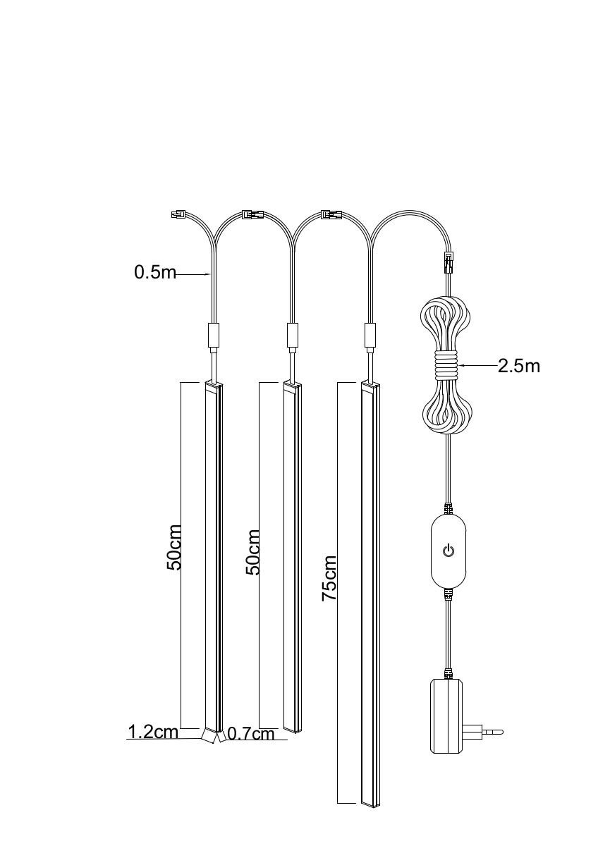 Nolo LED-Akustikpaneelleuchte Line weiß