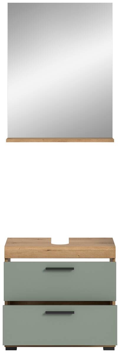 Badezimmer-Set Scout Eiche Artisan Nachbildung salbei Nachbildung B/H/T: ca. 60x191x37 cm