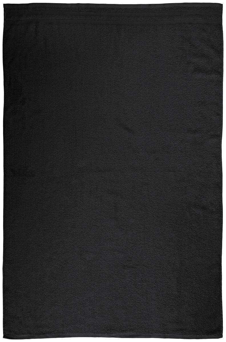 Badetuch Miami schwarz Baumwolle B/L: ca. 100x150 cm