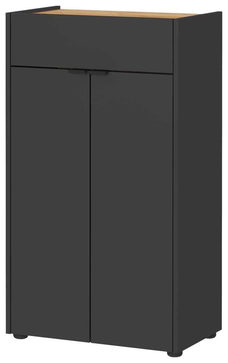 Kommode 4499-549 Graphit Optik Eiche Navarra Nachbildung B/H/T: ca. 60x98x34 cm
