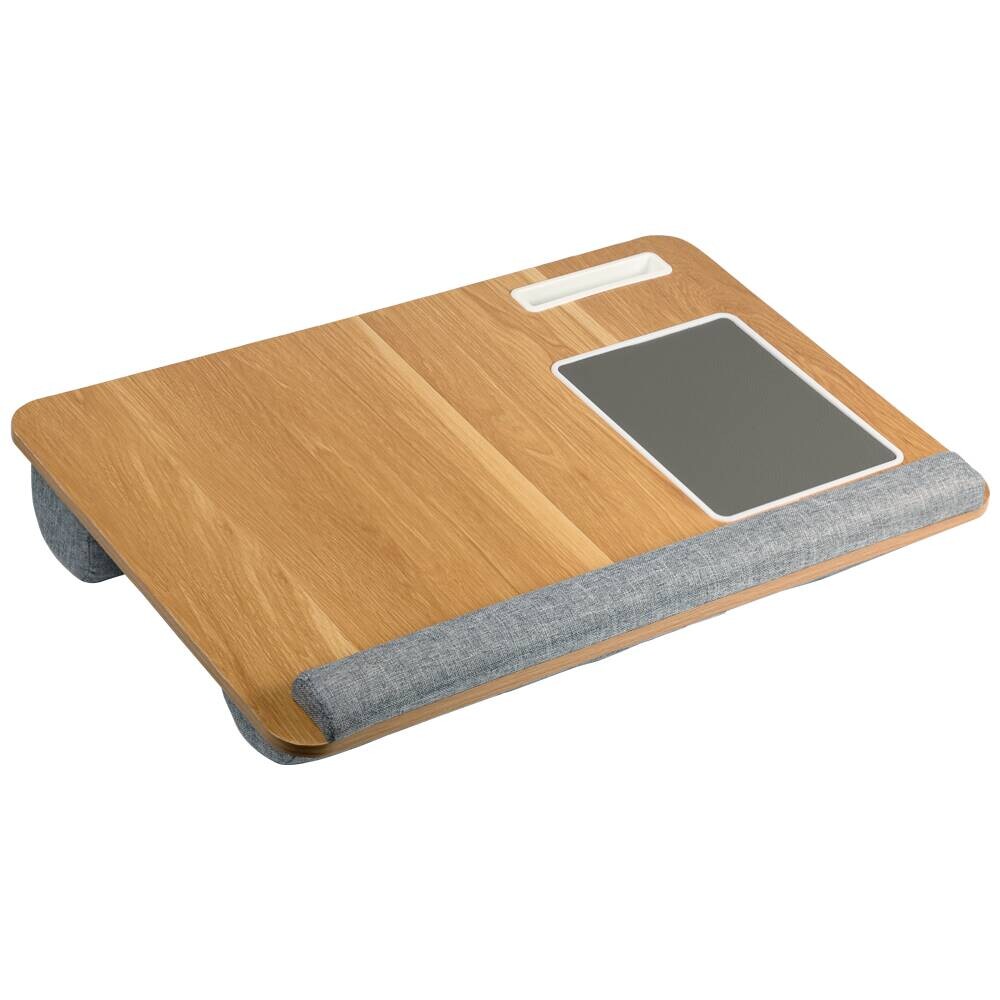 Kesper Laptop-Tablett grau MDF B/H/L: ca. 35,5x9,5x54,5 cm