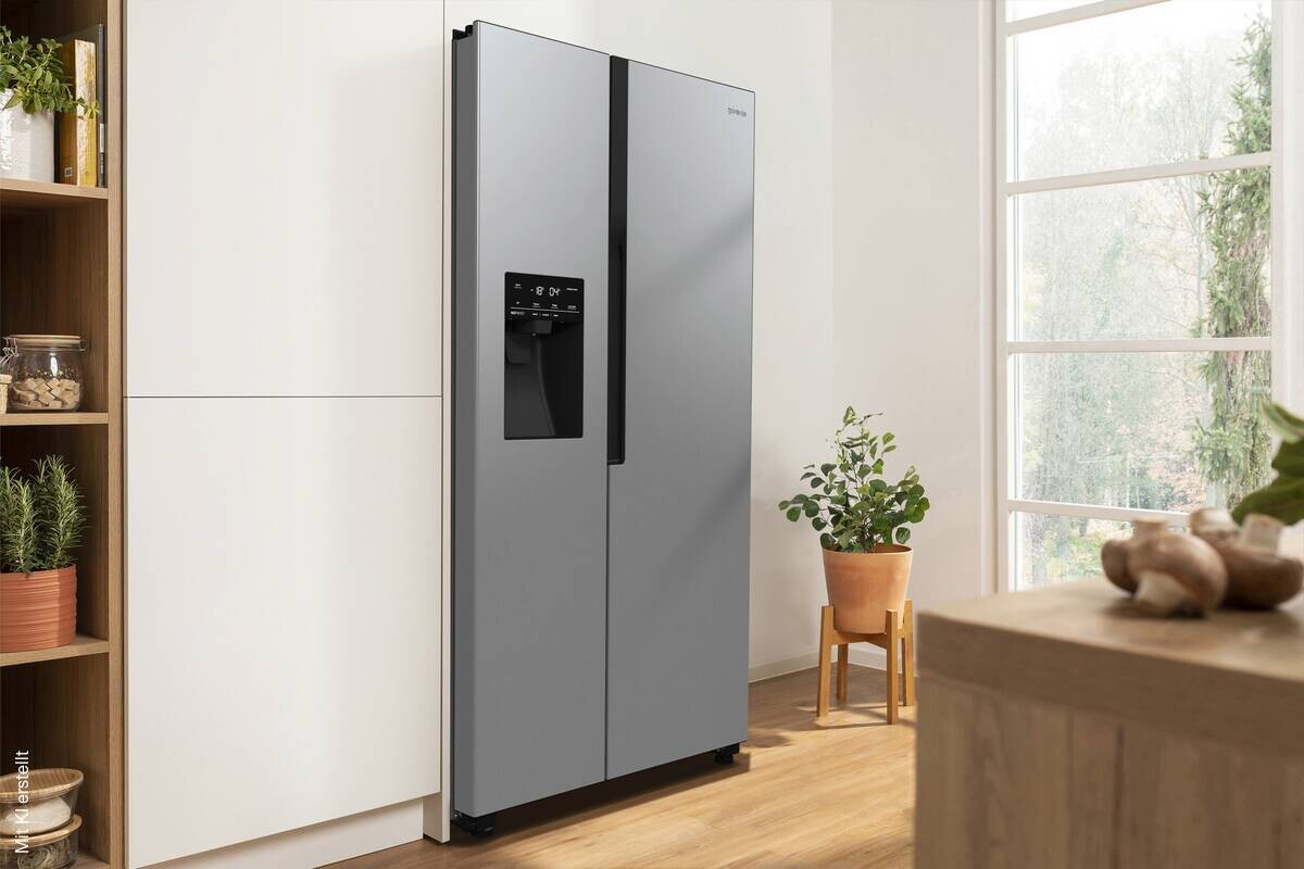Gorenje Side-by-Side NRR9ESXL Edelstahloptik B/H/T: ca. 92x179x70 cm