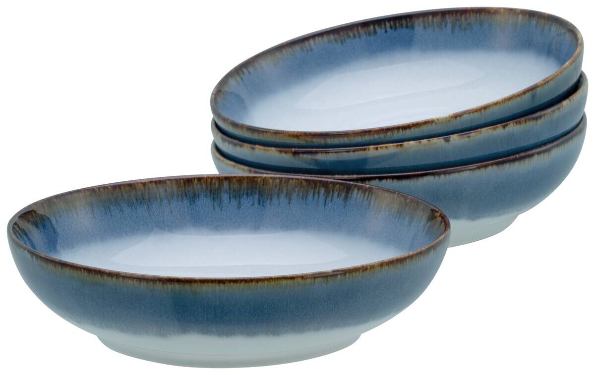 CreaTable Schüssel-Set Cascade blau Steinzeug