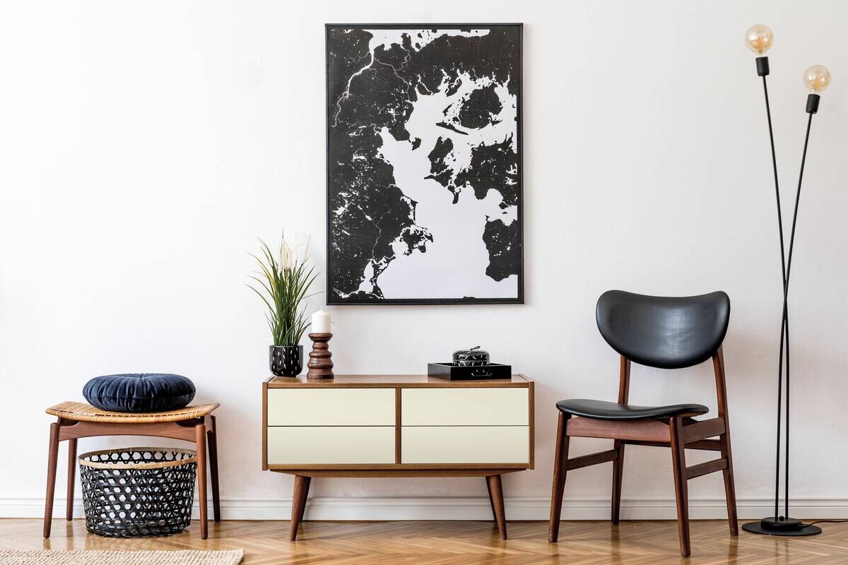 Klebefolie offwhite B/L: ca. 45x200 cm