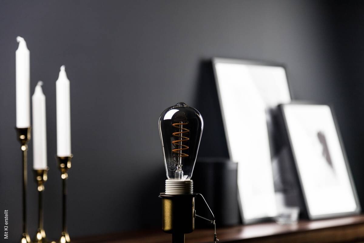 Blulaxa LED-Leuchtmittel Edison Filamentlampe Vintage 49074 E27