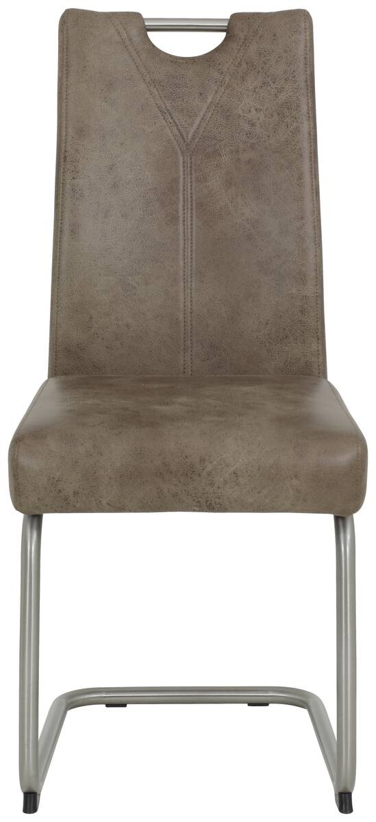 Schwingstuhl Sophia 2er Set schlamm Vintage Microfaser B/H/T: ca. 43x99x58 cm
