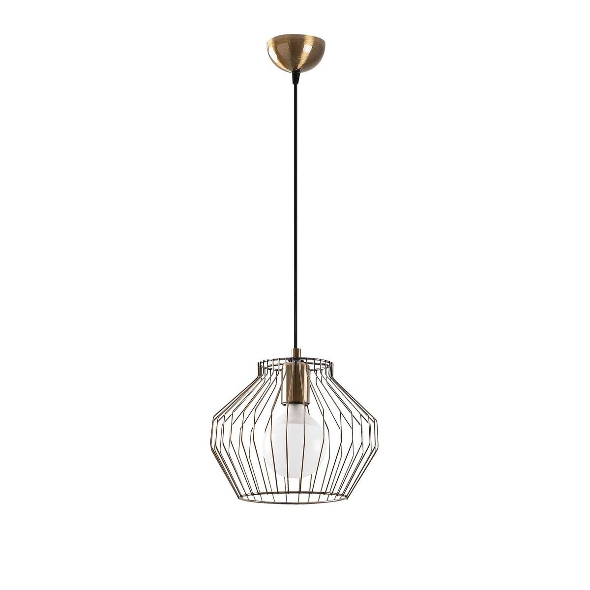 Opviq Pendelleuchte bronze B/H/T: ca. 25x116x25 cm E27 1 Brennstellen