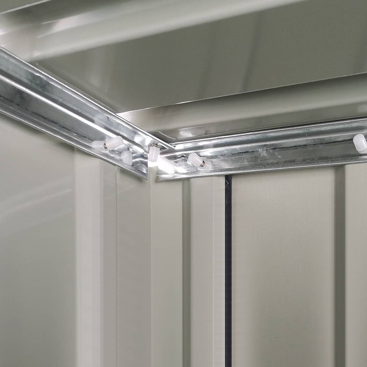 Outsunny Gartenhaus dunkelgrau B/H/L: ca. 84x189x142 cm