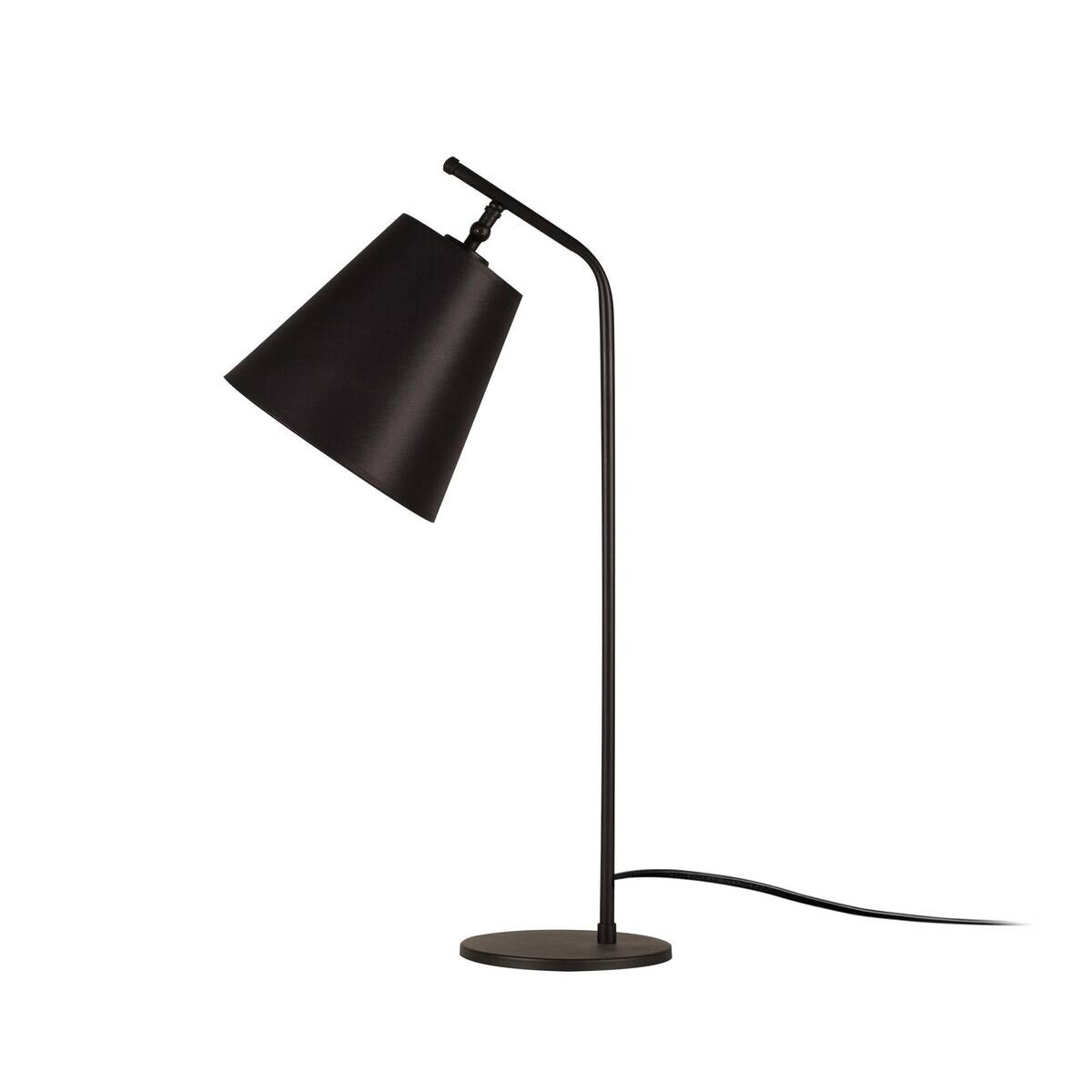 Opviq Tischleuchte schwarz Metall B/H/L: ca. 28x67x16 cm E27 1 Brennstellen