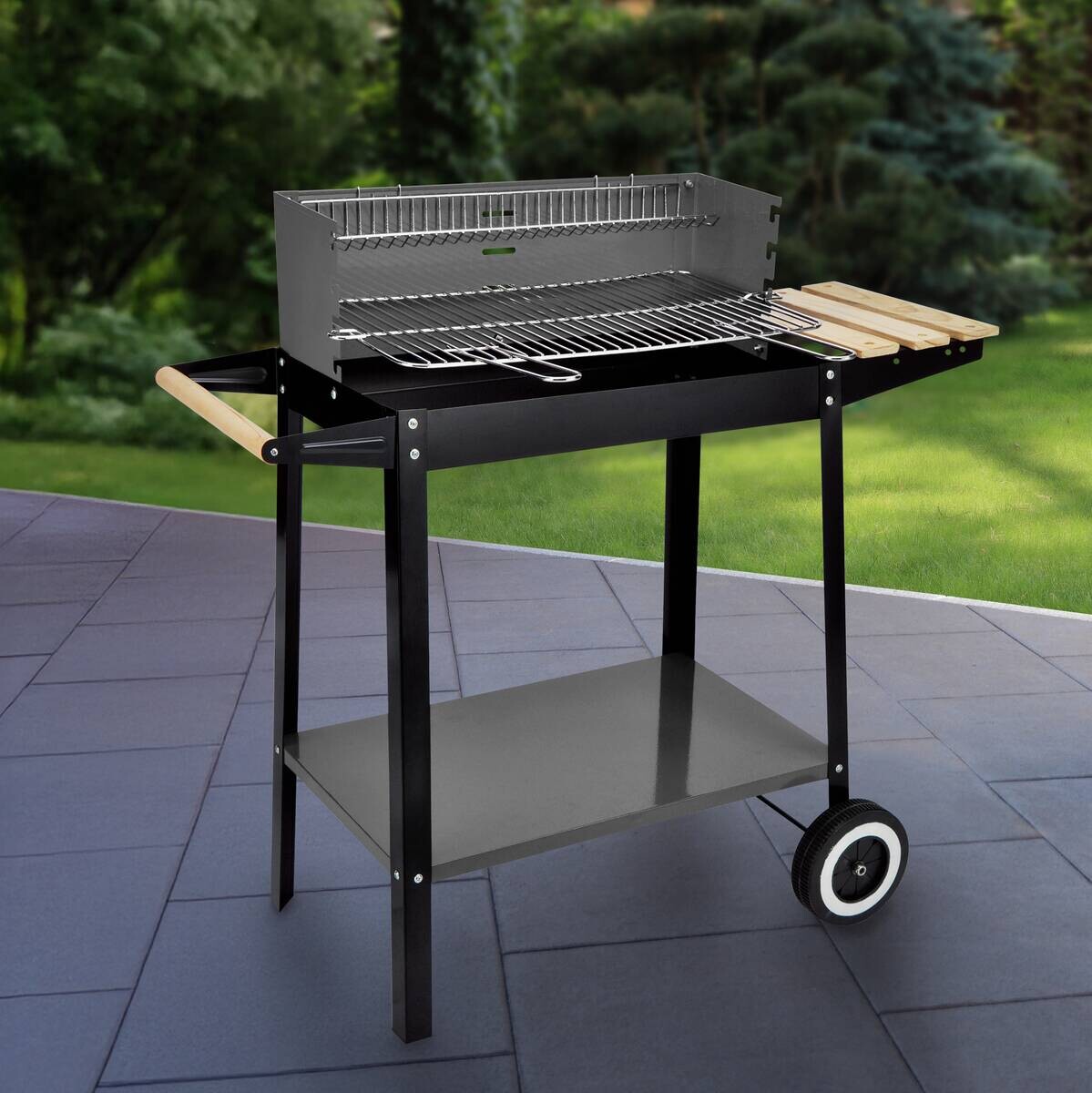 Grill Stahl B/H/L: ca. 44x83x88 cm