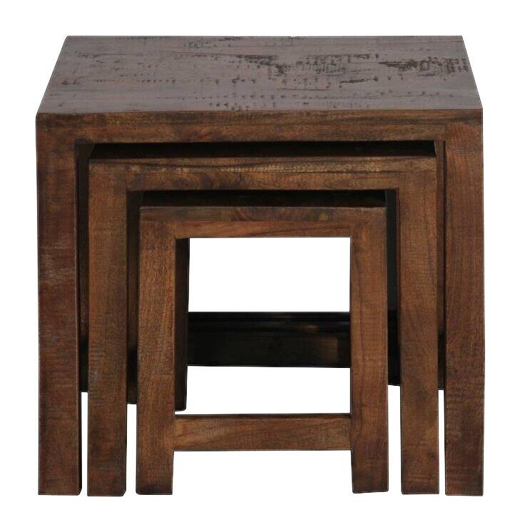 Beistelltisch Genua Akazie dunkel B/H/T: ca. 50x47x35 cm