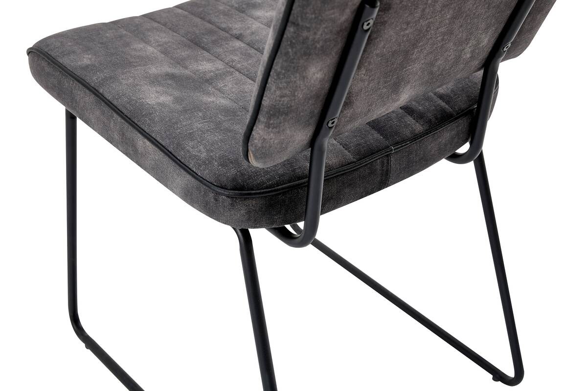 Stuhl LIAM 4er-Set anthrazit B/H/T: ca. 45x83x61 cm