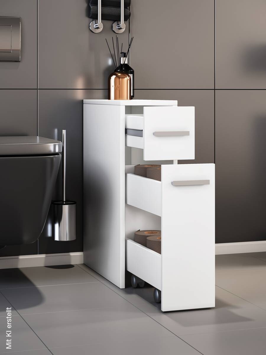 Unterschrank Zalo weiß B/H/T: ca. 20x61x45 cm