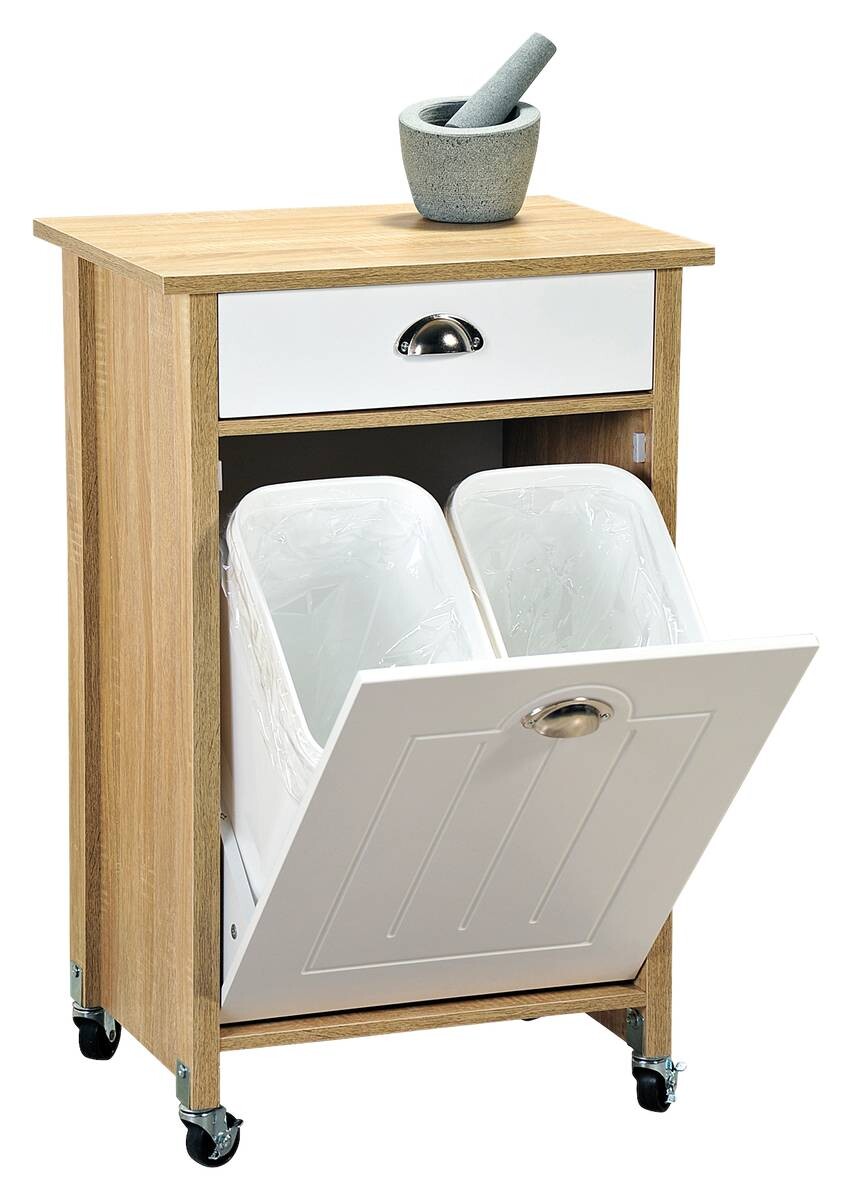 Kesper Küchenwagen weiß Spanplatte B/H/T: ca. 50x79x37 cm