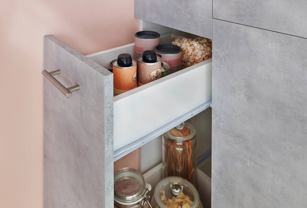 Respekta Küchenblock Malia Beton Optik B/H/T: ca. 300x200x60 cm